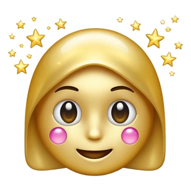 AI with the stars on emoji style sticker