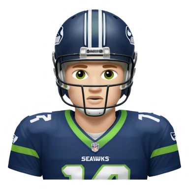SAm Darnold in Seahawks uniform sticker