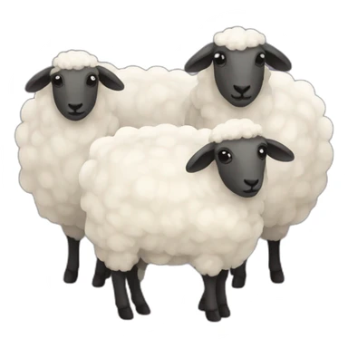 flock of sheep sticker