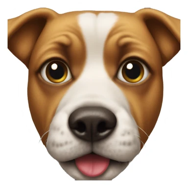 Dog with clown hate and nose sticker