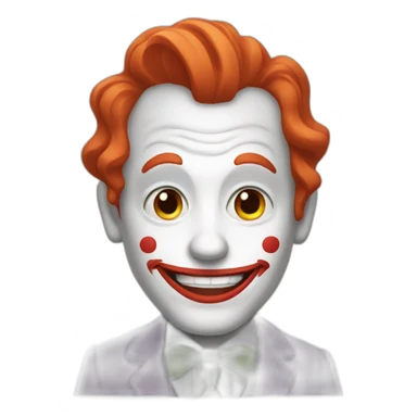 Joker with red hair sticker