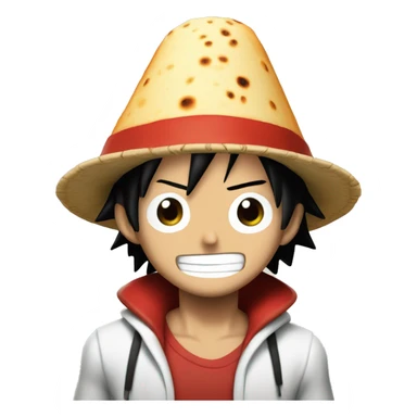Luffy Con Una Arepa sticker