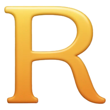 The letter "P" and letter "R" as small text sticker