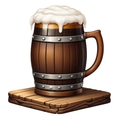 medieval tavern beer sticker