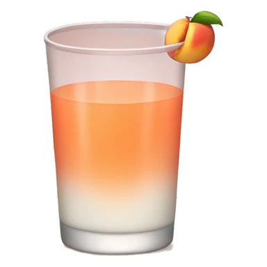 Peach juice sticker