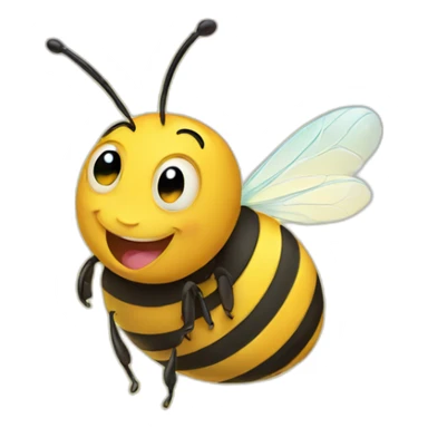 Happy bee  sticker
