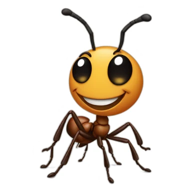 ant smiling sticker