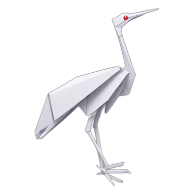 oragami crane sticker