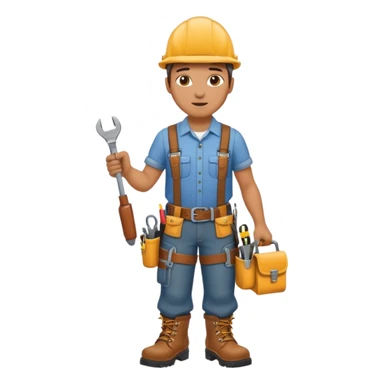 Repairs and Maintenance, tools belt, full body sticker