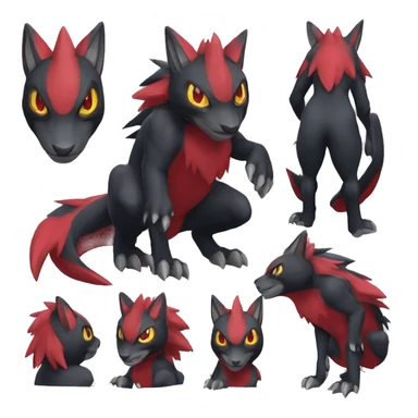 Nargacuga-Litten-Zoroark full body sticker
