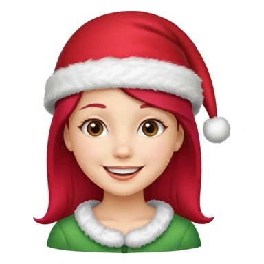 christmas girl sticker