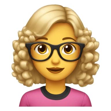 Niña de 12 años con de pelo y ojos cafés con unos auriculares de casco  negros con lentes rosas  sticker