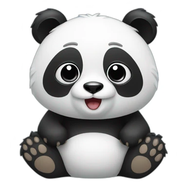 panda avec des ailes sticker