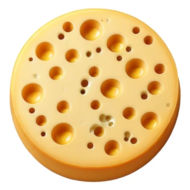 cheese circle moon sticker