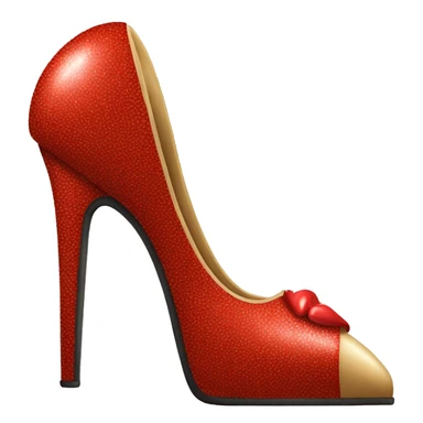 Heart with a high heel inside for somebody who loves high heel dance sticker