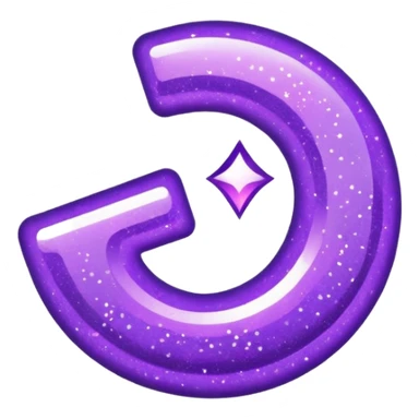 symbol glitter purple $ sticker