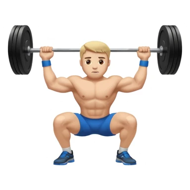 barbell squat sticker