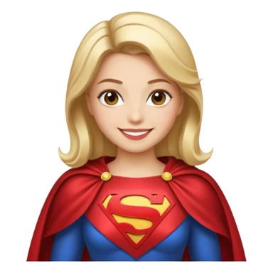 Glamour Superwoman (iphone emoji styled) sticker