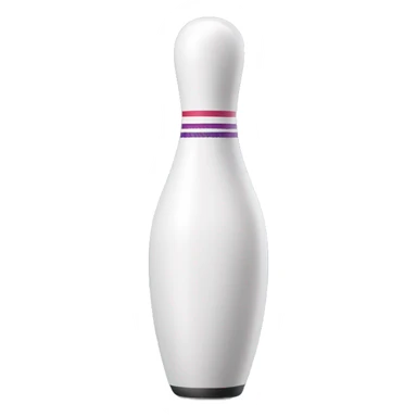 Bowling pin sticker