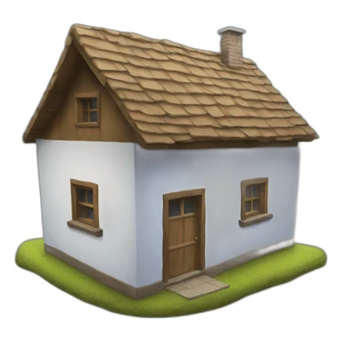 Haus auf Mond sticker