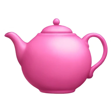 Pink tea pot sticker