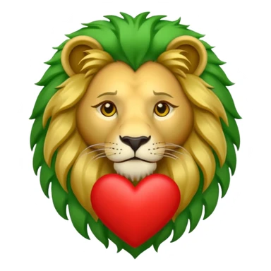 ❤️🤍🦁💚 sticker