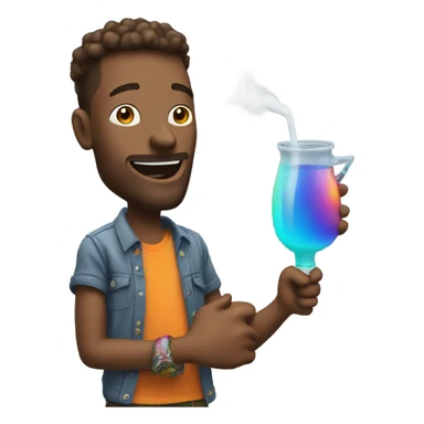 Guy holding that Bong sticker