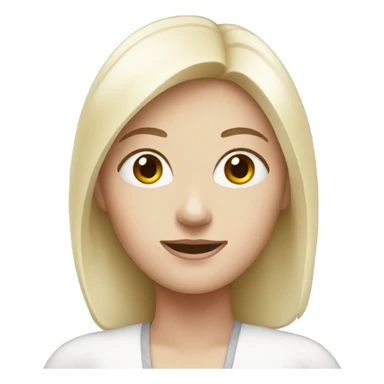 lady with white sk sticker