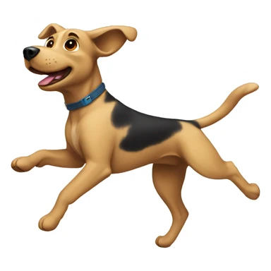 Perro volando sticker