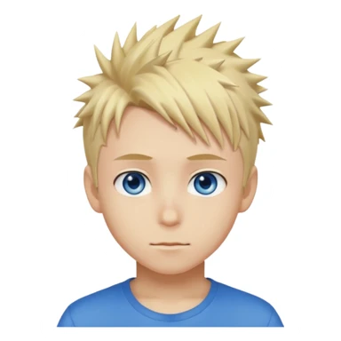 Naruto Anime style boy head sticker