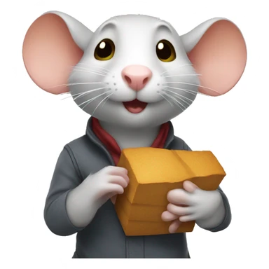 thankful rat sticker