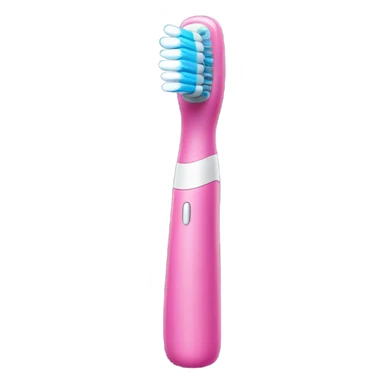 Pink electric toothbrush  sticker