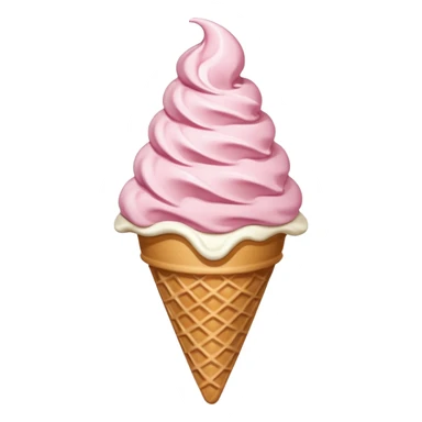 Sorvete rosa e branco sticker