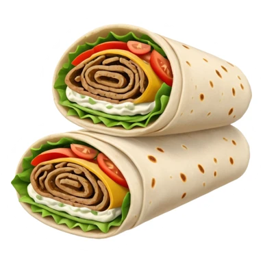 gyro wrap greek food sticker