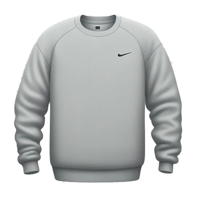 oversized very light gray nike sweater sticker