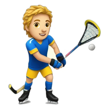 unihockey en salle sticker