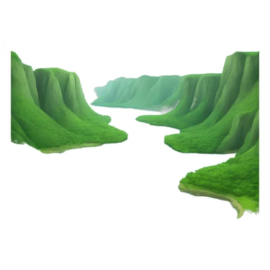 Paisaje de un rio sticker