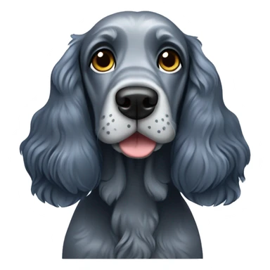 Blue roan cocker spaniel  sticker