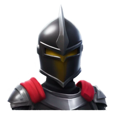 Fortnite black knight open visor sticker