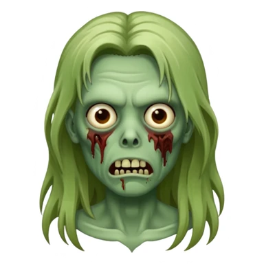 Zombie cabelo longo sticker