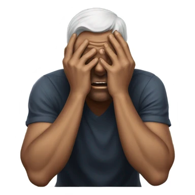 Man sad after losing bets sticker