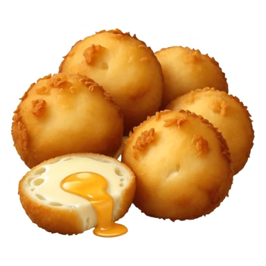 palline di mozzarella impanate e fritte  sticker