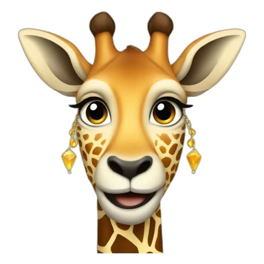 Girafe with a necklace sticker