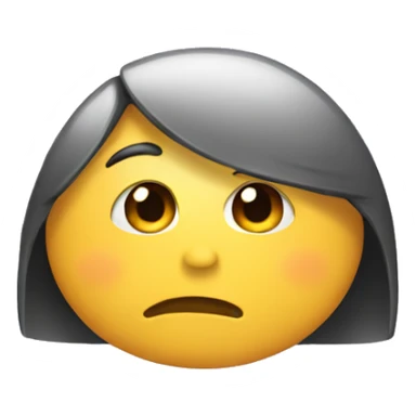 A shy emoji  sticker