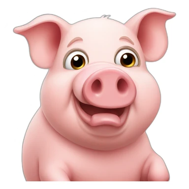 pig who take photos sticker