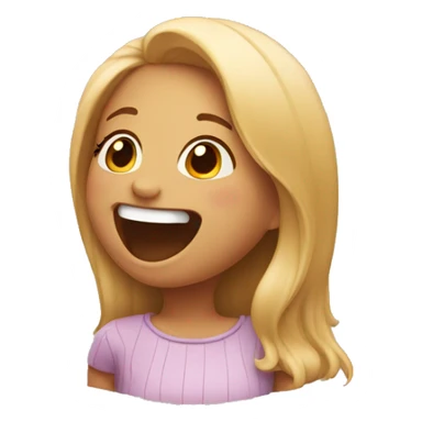 Girl giggling  sticker