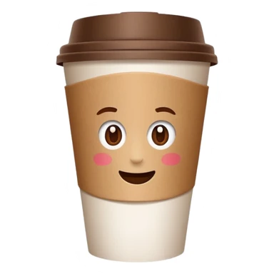 Takeaway coffee sticker