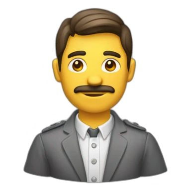 hombre encogido de hombros como señal de duda  sticker