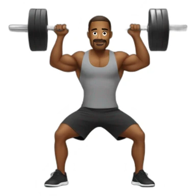 A man doing dumble workout, gym background  sticker