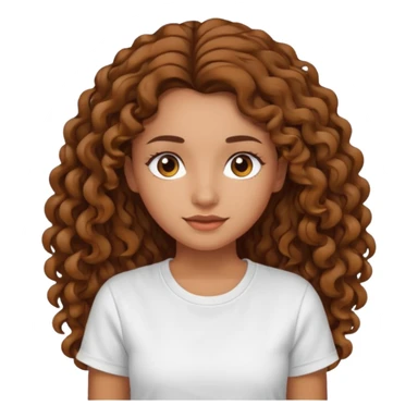 Quero uma menina moreninha com os cabelos longos e cacheados com uma blusa do sticker